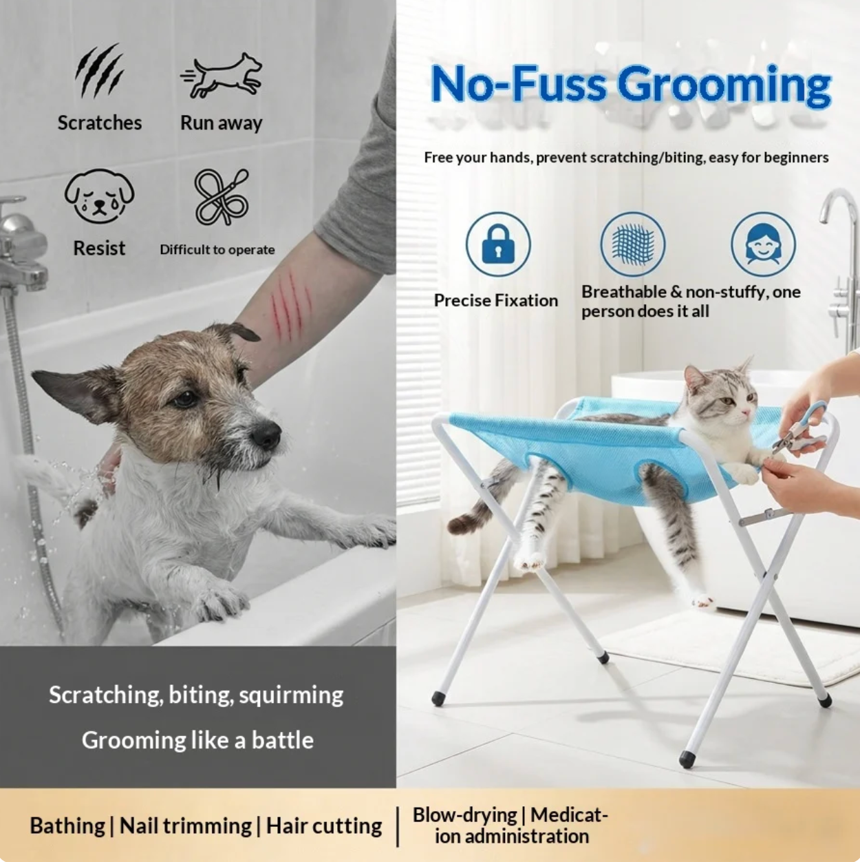 SplashPaw — Foldable Pet Grooming Stand
